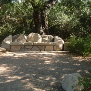 Ada Wood stone bench