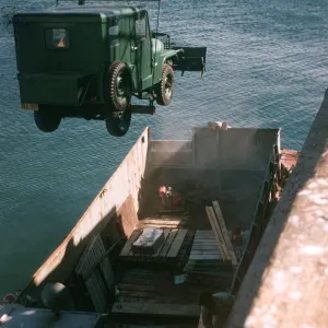 Unloading at Air Force Base, Santa Rosa Island