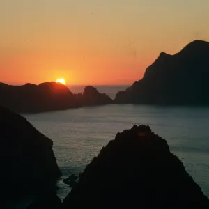 sunset, E. Anacapa Island