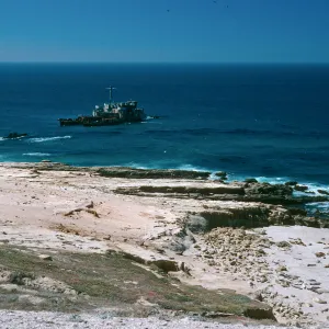 Shipwreck, E. of Killer Whale Cave, San Nicolas Island