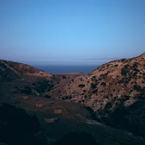 moon over campground, Water Canyon, Santa Rosa Island