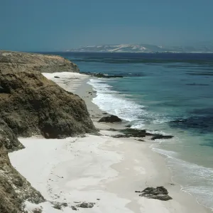 SE coast looking toward Santa Rosa Island from San. Miguel Island