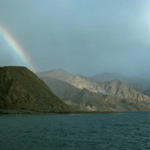 rainbow, mouth of Gran Canon, Cedros Island