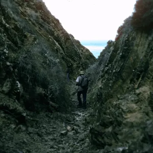 West San Benito Island, canyon, East side of island