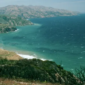 Santa Cruz Island, looking West from China Pines