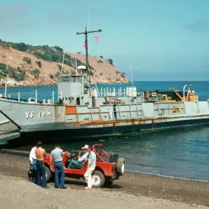 Santa Cruz Island, Prisoners Harbor, landing craft