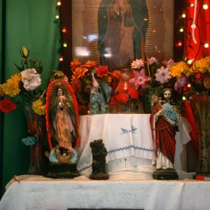 Guadalupe Island, altar in shrine, Soutwest navy base