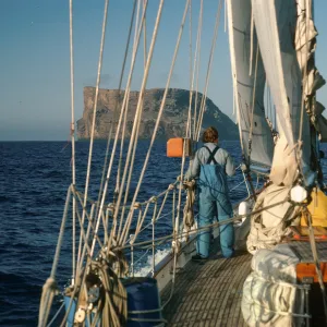 Guadalupe Island, outer islet, Shearwater dock