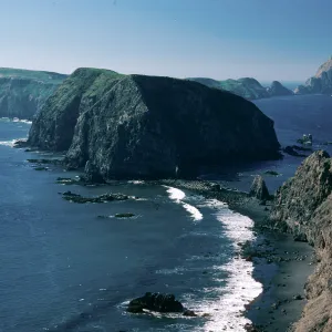 East Anacapa Island, view of Middle, West Anacapa Islands