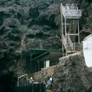 East Anacapa Island, landing