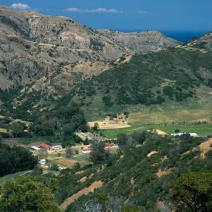 Main Ranch from South Ridge Road, Santa Cruz Island