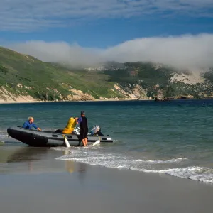 Landing at Cuyler Harbor, San Miguel Island