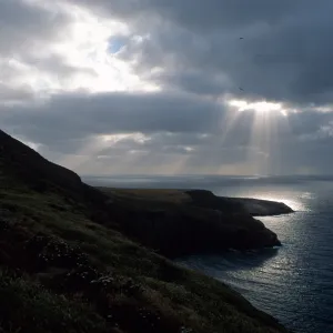 Sun over Webster Point, Santa Barbara Island