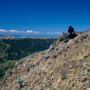 Santa Cruz Island, Tim Hauf, just West of Peak 1848 East