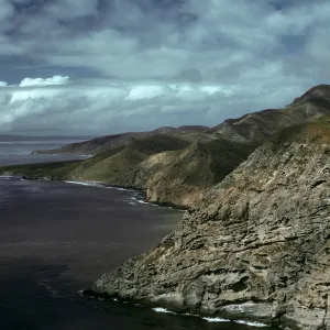 Santa Cruz Island, Corral Point & view to West of Punta Arena & Morse Point