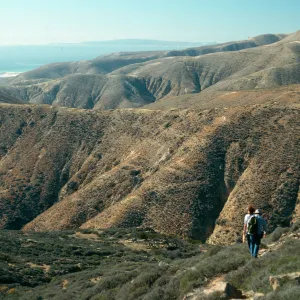 Santa Rosa Island, canyons West of South Point Peninsula