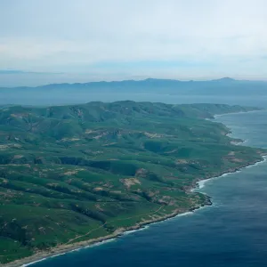 Santa Rosa Island, Southeast end, Santa Cruz is in background