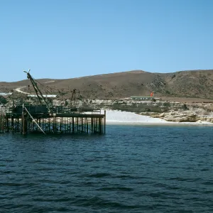 Santa Rosa Island, ranch pier, Beechers Bay
