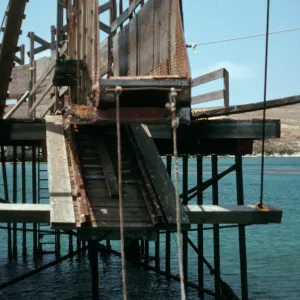 Santa Rosa Island, cattle chute, pier, Beechers Bay
