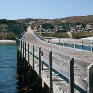 Santa Rosa Island, ranch pier, Beechers Bay