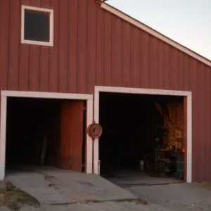 Santa Rosa Island, barn at dawn, Vail Ranch