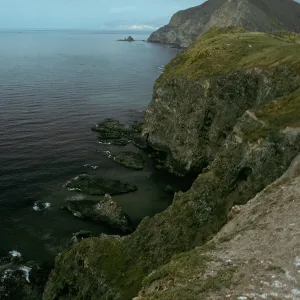 Middle Anacapa Island, view of S-facing side & West Anacapa Island