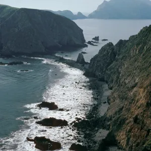 East Anacapa Island, Landbridge between Middle & East Anacapa Islands at low tide