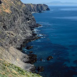 Middle Anacapa Island, looking East from vicinty of East Fish Camp