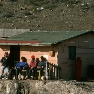 West San Benito Island, fishermen, village
