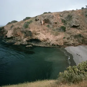 mouth of West Twin Canyon, Santa Cruz Island