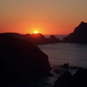sunset, East Anacapa Island