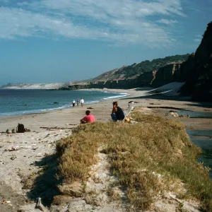 mouth of Water Canyon, beach, Santa Rosa Island