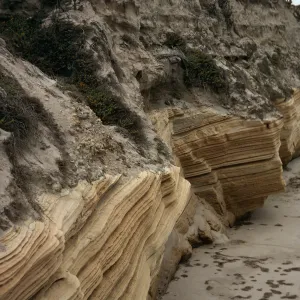 beach cliffs, Beechers Bay, Santa Rosa Island