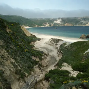 Cuyler Harbor from mouth of Cañada Del Mar, San Miguel Island