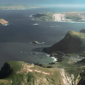 Cuyler Harbor, Prince Island, view of Santa Rosa Island, San Miguel Island