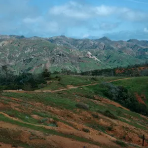 South Ridge Road at Centinela Connector Road, Santa Cruz Island