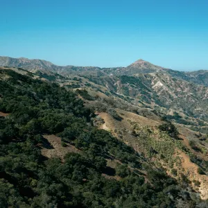 Orizaba (left)), Blackjack Peak, looking West, Santa Catalina Island