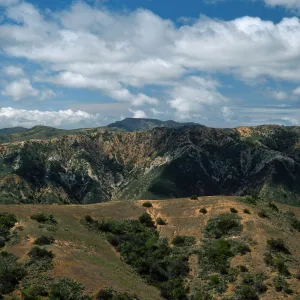 Orizaba Peak (in center) from road to Lone Tree Point, Santa Catalina Island