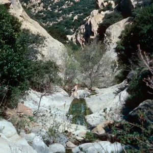 Mission Canyon, above Seven Falls, Santa Barbara County