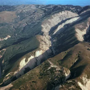The Nature Conservancy/Gherini Ranch boundary, South side, Santa Cruz Island