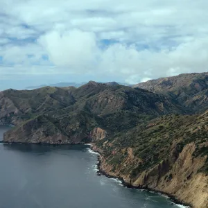 looking West toward Alberts Anchorage, Santa Cruz Island