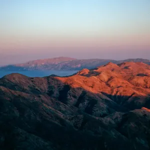 looking East from Picacho Diablo, Santa Cruz Island
