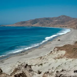looking Toward Puzo from Punta Arena, Santa Cruz Island