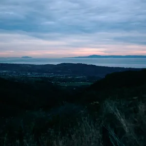 Anacapa, Santa Cruz Islands, from Highway 154