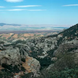 Lion Canyon, from ridge route, Ventura County