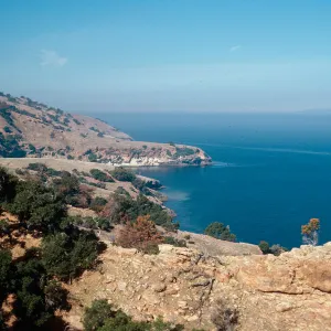 looking West toward Pelican Harbor, Santa Cruz Island