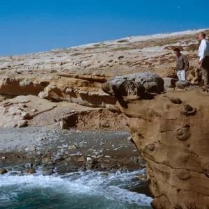 3/ Mr. Rainey & Don, looking North from Sea Lion Beach, 65-101 & SN-18