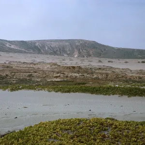 20/ looking West-Southwest from Tender Beach, over large dune & towards North slope of island, 65-203 & SN-180
