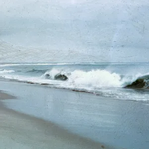 waves breaking on beach, 66-75 & SN-331