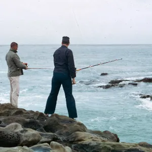 fishermen at Pirates Cove, 66-96 & SN-352